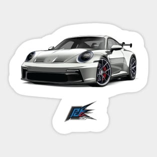 porsche 992 gt3 Sticker